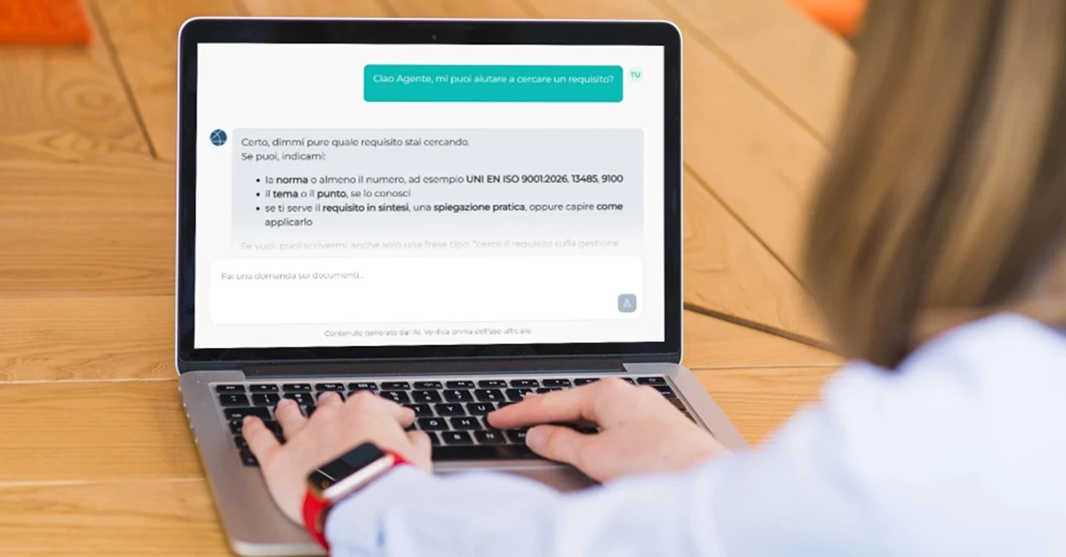 UNI agente AI 9001 magazine qualità
